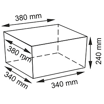 Корзина для белья WASSERKRAFT WB-880-L бежевый 30,1л