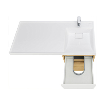 Тумба под раковину напольная Акватон Лондри 1A267001LH0C0 49,6х42х86см