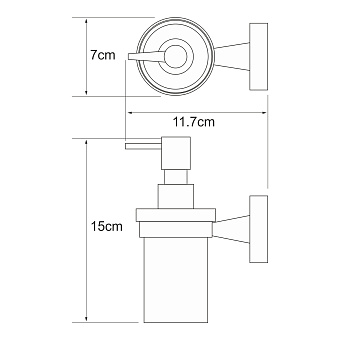 Дозатор WASSERKRAFT Isen K-4000 K-4099 хром