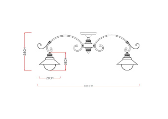 Люстра потолочная Arte Lamp GRAZIOSO A4577PL-8CK 60Вт 8 лампочек E27