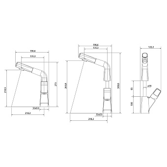 Смеситель для кухни LEMARK Soul LM6008BL чёрный