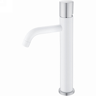Смеситель для раковины Boheme Stick 122-WCR.2 белый/хром