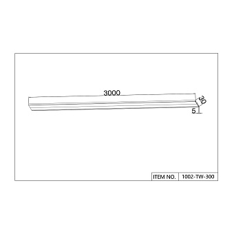 Магнитный трек Favourite 1002-TW-300 3000мм матовый белый