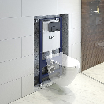 Комплект для установки подвесного унитаза IDDIS Optima Home OPH00MBi32K с панелью смыва белый