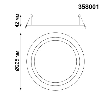 Светильник точечный встраиваемый Novotech SPOT 358001 30Вт LED