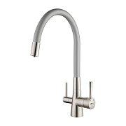 Смеситель для кухни LEMARK Comfort LM3075BN-Silver никель/серебристый