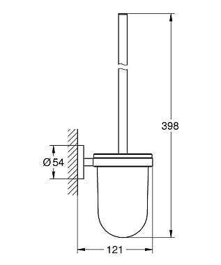 Ёршик GROHE Essentials 40374001 хром