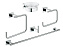 Набор аксессуаров для ванной GROHE Essentials Cube 40758001 хром 5 предметов