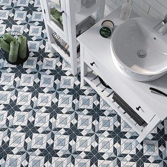 Керамическая мозаика Starmosaic Homework TR2-BLM-BL1 Albion Star Blue 27,5х27,5см 1,52кв.м.