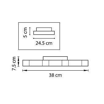 Светильник потолочный Lightstar Favo 750071 35Вт LED
