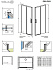Душевая дверь RADAWAY Idea KDJ door 120 L 200,5х120см стекло прозрачное