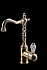 Смеситель для раковины Boheme Crystal 282-CRST золотой