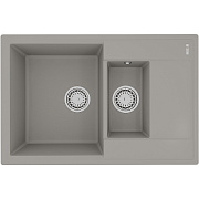 Мойка кухонная LEMARK RAMZA 760 9910039 50х76см грей