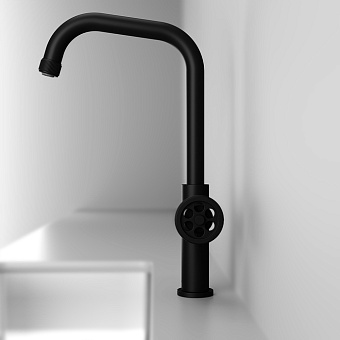 Смеситель для кухни IDDIS Grange GRABL00i05 поворотный излив чёрный матовый