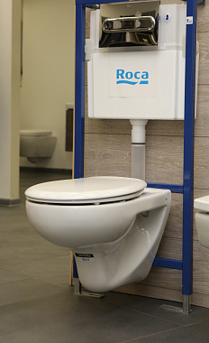 Унитаз подвесной ROCA Victoria 7.3463.0.300.R ободковый с микролифтом