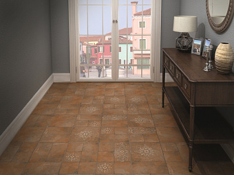 Матовый керамогранит KERAMA MARAZZI Каменный остров SG926300N коричневый 30х30см 1,44кв.м.