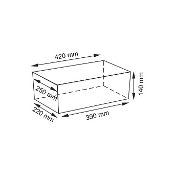 Корзина для белья WASSERKRAFT LOPAU WB-120-L плетёная 14,6л