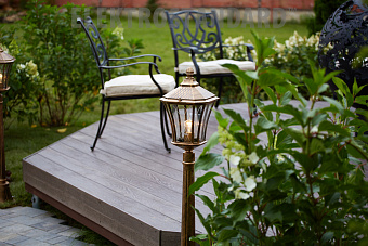 Светильник ландшафтный Elektrostandard Virgo a031929 GLXT-1450F 60Вт IP44 E27 чёрное золото