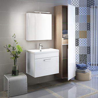 Шкаф зеркальный IDDIS New Mirro NMIR502i99 17х50х60см с подсветкой