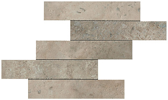 Керамическая мозаика Atlas Concord Италия Aix A0UG Cendre Brick Tumbled 37х37см 1,095кв.м.