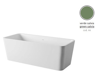 Ванна каменная ArtCeram Square ACW004 44 180х80см отдельностоящая