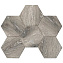 Керамическая мозаика ESTIMA DAINTREE Mosaic/DA03_NS/25x28,5x10/Hexagon Heagon Dark Grey 25х28,5см 0,071кв.м.