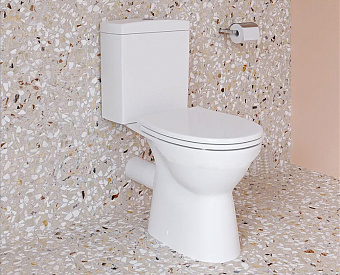 Унитаз напольный VITRA S10 9822B003-7204 безободковый с микролифтом