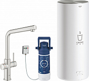 Смеситель для кухни GROHE Red II Duo 30325DC1 высокий излив нержавеющая сталь