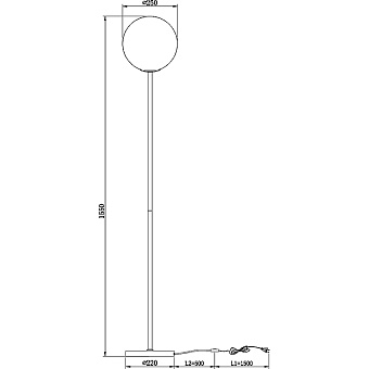 Торшер Maytoni Ring MOD013FL-01W 60Вт E27