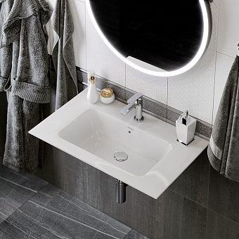 Раковина встраиваемая сверху KERAMA MARAZZI Piano PI.wb.75 75х46см