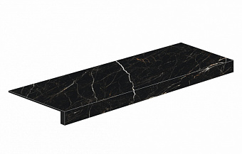 Плитка для ступеней Atlas Concord Россия Allure 620070001730 Imperial Black Scalino Frontale 33х120см 0,396кв.м. матовая