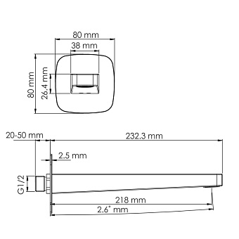 Излив WASSERKRAFT A316