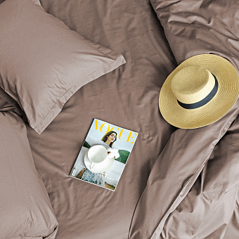 Комплект постельного белья La Prima 175х215см Шоколад