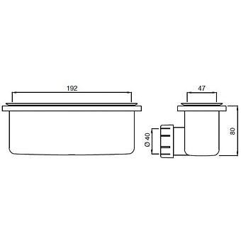 Сифон для поддона IDEAL STANDARD T4493AA d4см