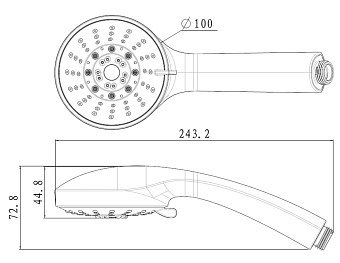 Ручной душ LEMARK LM0135C хром