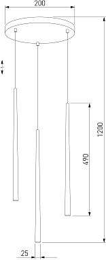 Светильник подвесной TK Lighting Piano 6427 60Вт G9