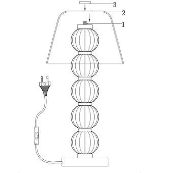 Настольная лампа Maytoni Amulet MOD555TL-L9CH5K 9Вт LED