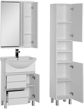 Тумба с раковиной AQUANET Доминика 212754 46х61х87см