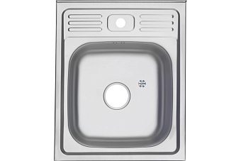 Мойка кухонная MELANA ДЕКОР 099D t (*10) 50х60см хром