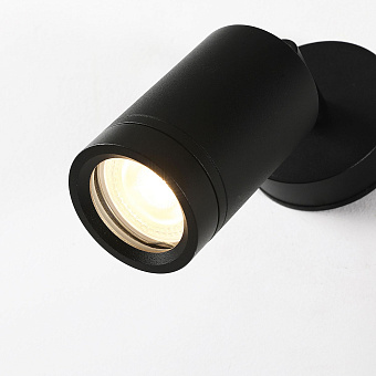 Светильник фасадный Favourite Pharus 2892-1W 5Вт IP65 GU10 LED чёрный