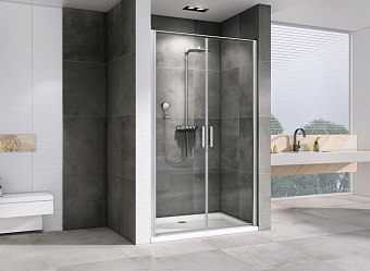 Душевая дверь Abber Sonnenstrand AG04100C 195х100см стекло прозрачное