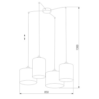Светильник подвесной TK Lighting Juta 6585 60Вт E27