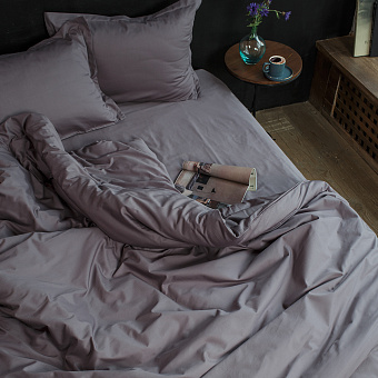 Комплект постельного белья La Prima 175х215см Однотонный графитовый