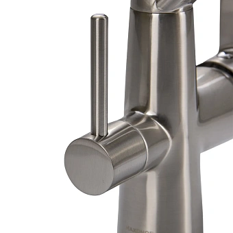 Смеситель для кухни Maxonor MN4460-5 гибкий излив серый