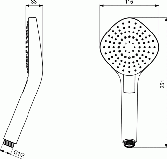 Ручной душ IDEAL STANDARD IDEALRAIN EVO B2232AA chrome