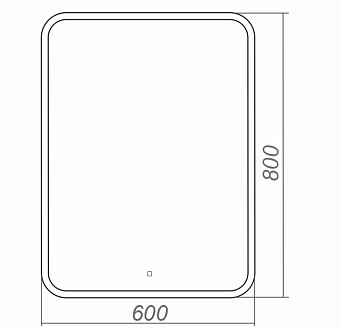 Зеркало Azario Esterna Raggio CS00079361 80х60см с подсветкой
