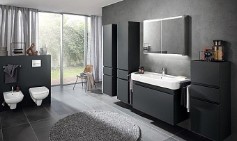 Шкаф зеркальный GEBERIT Option 500.583.00.1 15х90х70см с подсветкой