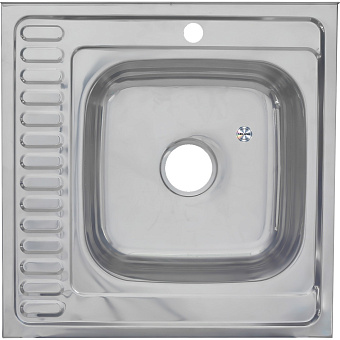 Мойка кухонная MELANA 6060 006/2 R (*10) 60х60см хром