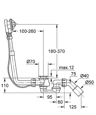 Слив-перелив GROHE Talento 28939000