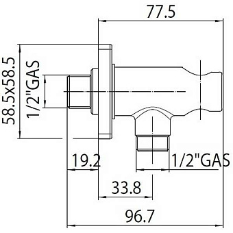 Держатель для душа BOSSINI CB3000.073 чёрный матовый